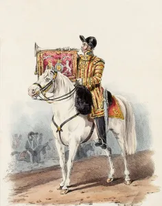 Life Guards, Trumpeter in State Dress, 1828 (lithograph) Life Guards, Trumpeter in State Dress, 1828 (lithograph)