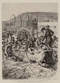 Life in a Mexican Cowboys Camp on the Prairies (engraving) Life in a Mexican Cowboys Camp on the Prairies (engraving)