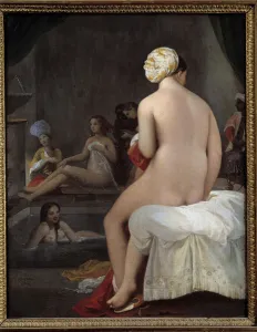 The little bather. Interior of Harem Painting by Jean-Auguste-Dominique Ingres (1780-1867 The little bather. Interior of Harem Painting by Jean-Auguste-Dominique Ingres (1780-1867