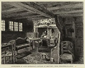 Living-Room in Anne Hathaway's Cottage at Shottery, near Stratford-on-Avon (engraving) Living-Room in Anne Hathaway's Cottage at Shottery, near Stratford-on-Avon (engraving)