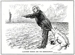 Lloyd George is prevented from attending the Washington Conference by the Irish Question, December, 1921 (litho) Lloyd George is prevented from attending the Washington Conference by the Irish Question, December, 1921 (litho)