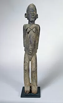 Related Images Collection: Lobi female statue, from Burkina Faso, 18th-20th century (wood)
