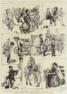 The London Samaritan Society's Distribution of Boots and Clothing to Poor Children The London Samaritan Society's Distribution of Boots and Clothing to Poor Children