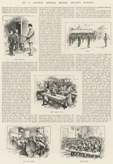 At a London School Board Truant School (engraving) At a London School Board Truant School (engraving)