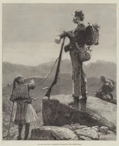 On the Look Out, Infantry Soldiers of the Greek Army (engraving) On the Look Out, Infantry Soldiers of the Greek Army (engraving)
