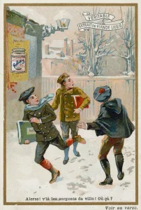 Look out! There are the police! Where's that? (chromolitho) Look out! There are the police! Where's that? (chromolitho)