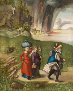 Lot and His Daughters, c. 1496-99 (oil on panel) Lot and His Daughters, c. 1496-99 (oil on panel)