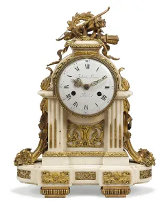 Louis XVI mantel clock (ormolu-mounted marble) Louis XVI mantel clock (ormolu-mounted marble)