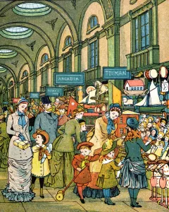 Lowther Arcade from London Town (colour litho) Lowther Arcade from London Town (colour litho)