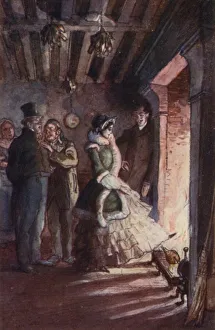 Madame Bovary having gone into the kitchen, went up to the fire-place (colour litho) Madame Bovary having gone into the kitchen, went up to the fire-place (colour litho)