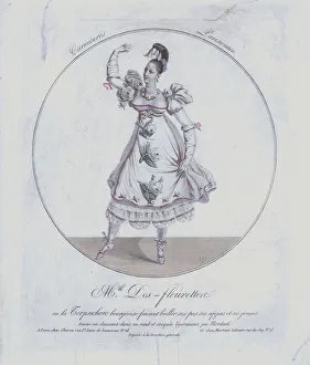 Mademoiselle des Fleurettes, French dancer, Paris (colour litho) Mademoiselle des Fleurettes, French dancer, Paris (colour litho)