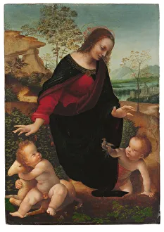 The Madonna and Child with the Infant Saint John the Baptist (oil & gold on panel) The Madonna and Child with the Infant Saint John the Baptist (oil & gold on panel)