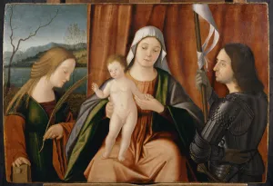 Madonna and Child with Saints Catherine of Alexandria and either George or Liberale Madonna and Child with Saints Catherine of Alexandria and either George or Liberale