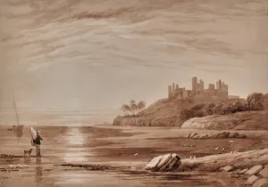Man with a dog on the beach, 1810-65 (Watercolour) Man with a dog on the beach, 1810-65 (Watercolour)