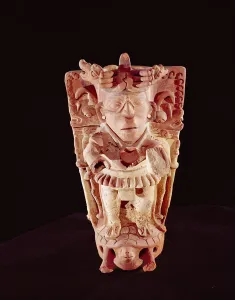 Man standing on a turtle, The Creator of the World (earthenware) Man standing on a turtle, The Creator of the World (earthenware)
