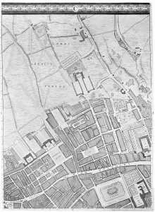 A Map of Bloomsbury and Holborn, London, 1746 (engraving) A Map of Bloomsbury and Holborn, London, 1746 (engraving)