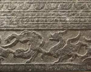 Eastern Han Dynasty Relief Panel Print (Basalt)