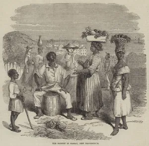 The Market in Nassau, New Providence (engraving) The Market in Nassau, New Providence (engraving)