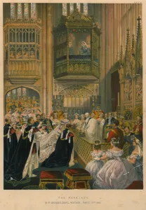 The Marriage in St. George's Chapel, Windsor, March 10th 1863, 1863 (colour litho) The Marriage in St. George's Chapel, Windsor, March 10th 1863, 1863 (colour litho)