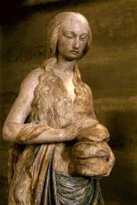 Mary Magdalene, late 15th century (polychrone stone) (see also 248112, 252685, 252686) Mary Magdalene, late 15th century (polychrone stone) (see also 248112, 252685, 252686)