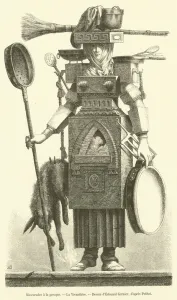 Mascarades a la grecque, La Vivandiere (engraving) Mascarades a la grecque, La Vivandiere (engraving)
