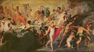The Medici Cycle: Council of the Gods for the Spanish Marriage, 1621-25 (oil on canvas) The Medici Cycle: Council of the Gods for the Spanish Marriage, 1621-25 (oil on canvas)