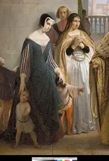 The last meeting between Jacopo Foscari and his family before being exiled The last meeting between Jacopo Foscari and his family before being exiled