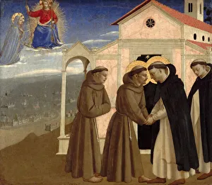 Meeting of Saint Francis and Saint Dominic (Scenes from the life of Saint Francis of Meeting of Saint Francis and Saint Dominic (Scenes from the life of Saint Francis of