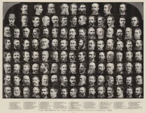 The Members of the New London County Council, 1892 (engraving) The Members of the New London County Council, 1892 (engraving)