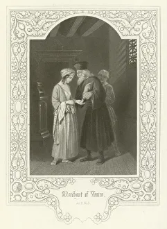 Merchant of Venice, Act II, Scene v (engraving) Merchant of Venice, Act II, Scene v (engraving)