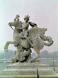 Mercury on Pegasus ('Le Cheval de Marly') 1701-02 (marble) Mercury on Pegasus ('Le Cheval de Marly') 1701-02 (marble)