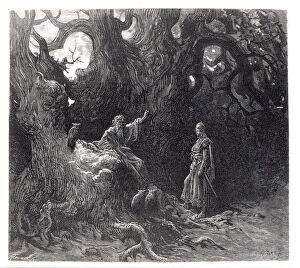 Merlin in the forest of Broceliande, from Orlando Furioso