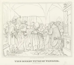 The Merry Wives of Windsor, Act IV, Scene 2 (engraving) The Merry Wives of Windsor, Act IV, Scene 2 (engraving)