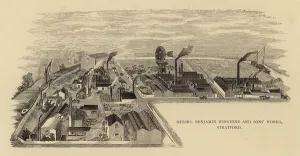 Messrs Benjamin Winstone and Sons Works, Stratford (engraving) Messrs Benjamin Winstone and Sons Works, Stratford (engraving)