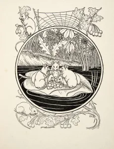 Mice as Navigators, from A Hundred Anecdotes of Animals, pub. 1924 (engraving) Mice as Navigators, from A Hundred Anecdotes of Animals, pub. 1924 (engraving)