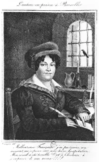 Miss Lenormand in prison (litho) (b/w photo) Miss Lenormand in prison (litho) (b/w photo)