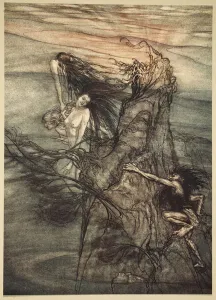 Mock away! Mock! The Nibelung makes for your toy!, illustration from ' Mock away! Mock! The Nibelung makes for your toy!, illustration from '