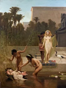 Moise sauve des eaux - The Finding of Moses par Goodall, Frederick (1822-1904) Moise sauve des eaux - The Finding of Moses par Goodall, Frederick (1822-1904)