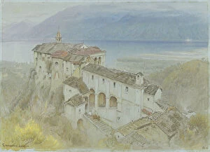 Switzerland Collection: The Monastery, Locarno, 1890 (w/c & chalk on paper)