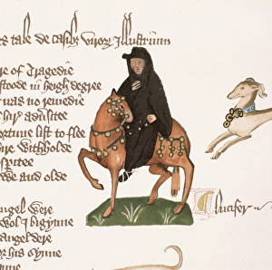 The Monk, detail from The Canterbury Tales, by Geoffrey Chaucer (c The Monk, detail from The Canterbury Tales, by Geoffrey Chaucer (c