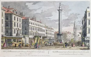 Monument erected in Memory of the Fire of London, (engraving) Monument erected in Memory of the Fire of London, (engraving)