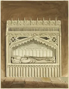 Monument of Miles Salley, Bishop of Llandaff, near the altar of St Mark' Monument of Miles Salley, Bishop of Llandaff, near the altar of St Mark'