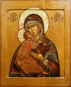 Mother of God of Vladimir, icon from north western Russia Mother of God of Vladimir, icon from north western Russia