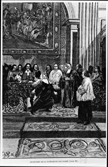 The Mother Superior is exorcised by Barre, illustration for the possessed of Loudun in The Mother Superior is exorcised by Barre, illustration for the possessed of Loudun in