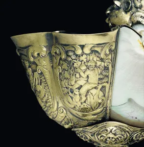 Mounted nautilus cup, Nagyszeben, mid 17th century (shell & silver-gilt Mounted nautilus cup, Nagyszeben, mid 17th century (shell & silver-gilt