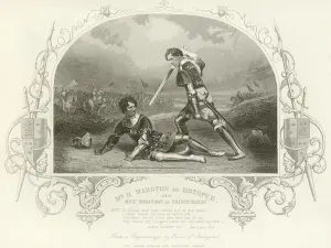 Mr H Marston as Hotspur and Mr F Robinson as Prince Henry, King Henry IV, Part I (engraving) Mr H Marston as Hotspur and Mr F Robinson as Prince Henry, King Henry IV, Part I (engraving)