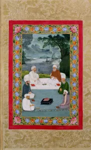 Ms E-14 Mystical conversation between Sufic sheikhs (gouache on paper) Ms E-14 Mystical conversation between Sufic sheikhs (gouache on paper)