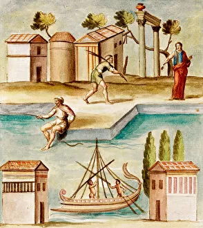 MS Gen 1496 Harbour Scene, 1674 (vellum)