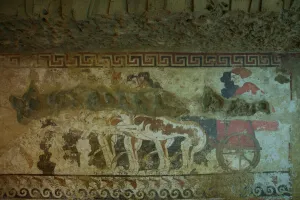 Mural from the Tomb of the Infernal Quadriga (wall painting) Mural from the Tomb of the Infernal Quadriga (wall painting)