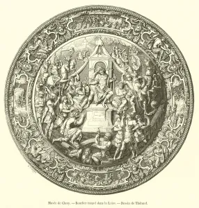 Musee de Cluny, Bouclier trouve dans la Loire (engraving) Musee de Cluny, Bouclier trouve dans la Loire (engraving)